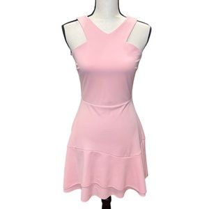 Design Lab Baby Pink Fit & Flare Dress